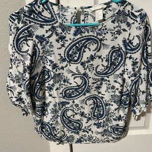 H&M Paisley Top